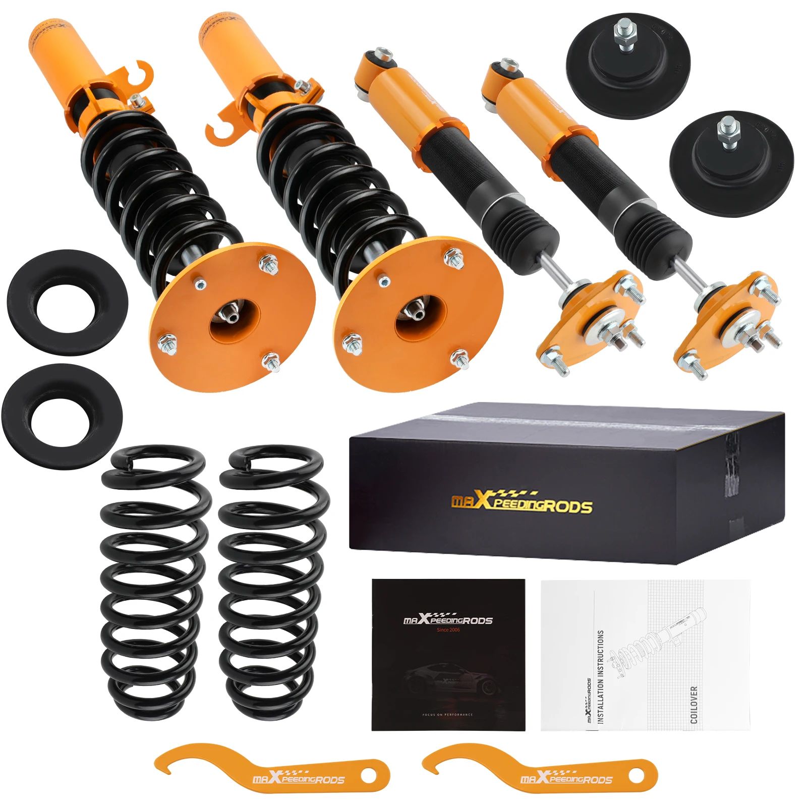 Full Set Front & Rear Coilovers Shock Struts & Springs For BMW X5 3.0i 2001-2005