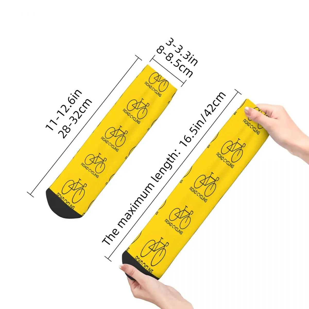 Road Cycling Yellow Bike Andy Warhol Printed Bicycle Ankle Socks Male Mens Women Spring Stockings Printed