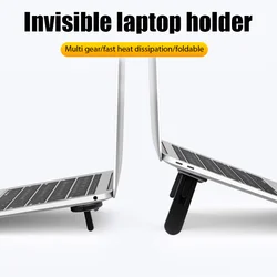 Universal Laptop Riser Stand for Macbook Lenovo Samsung Notebook Cooling Holder Self Adhesive Invisible Folding Laptop Bracket