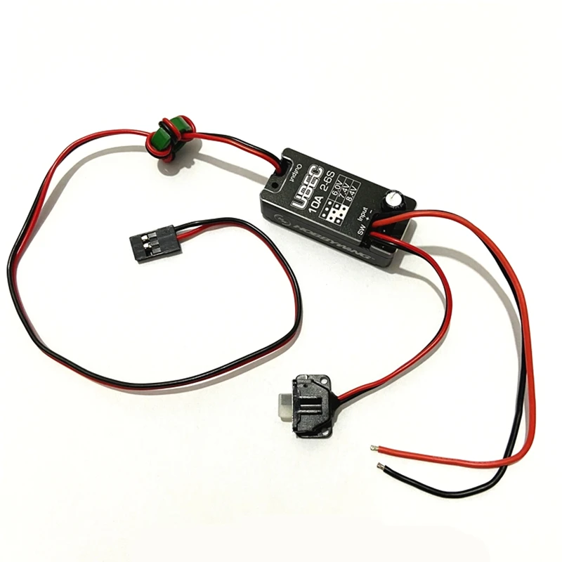 

Hobbywing Waterproof UBEC 10A Voltage Regulator Module 2-6S 6V/7.4V/8.4V Adjustable Metal Shell BEC For RC Car Accessories