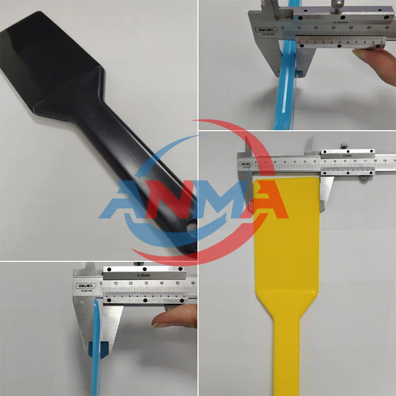 

10Boxes Plastic Ink Scraper Including Red, Blue, Yellow, Black Four Colours Plastic Ink Knife Offset Printing Machine Parts