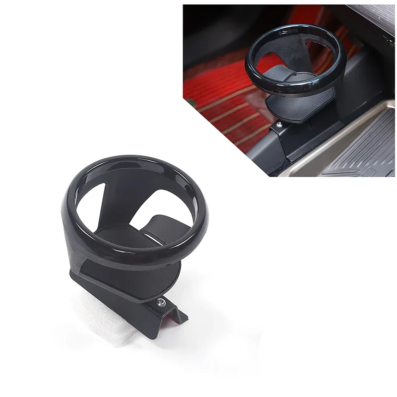 

For BMW 5 Series G60 2024 2025 Carbon Steel Black Car Center Console Water Cup Bracket Car Interior Accessories