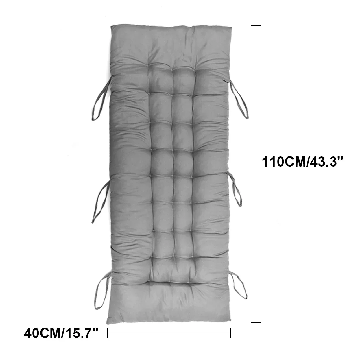 Cushion Solid long Cushion Mat For Recliner Rocking Rattan Chair Folding Thick Garden Sun Lounge Seat Sofa Tatami Mat No Chair