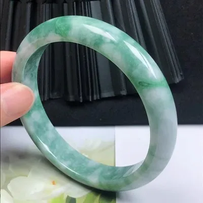 Natural Myanmar Jade 54mm-62mm bracelet exquisite princess bracelet to send girlfriend to send mother Hetian jade