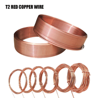 10-1M Pure Copper Wire T2 Copper Coil Conductive Copper Wire, Superfine Copper Wire, Line Bare 0.5 0.8 1.0 1.5 2.0 2.5 3.0mm