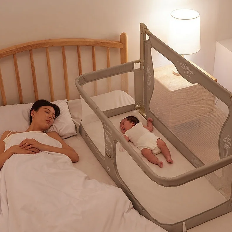 Portable Mobile Bed In-bed Guard Rail Crib  Foldable Baby Cribs Bedside Crib