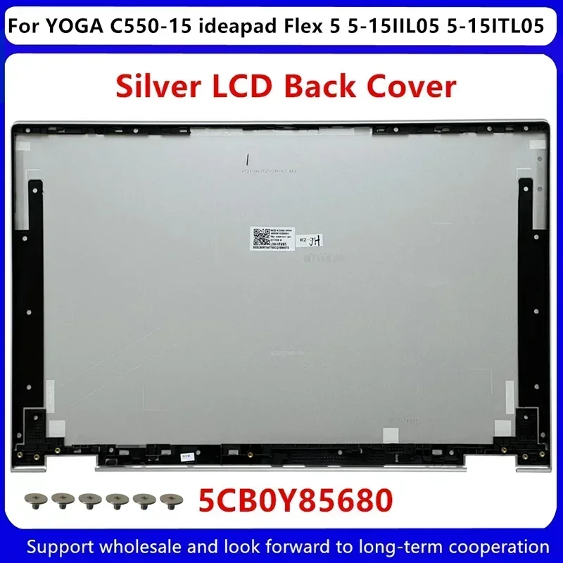 Cubierta trasera LCD para Lenovo ideapad Flex 5 5-15IIL05 5-15ITL05, C550-15 de YOGA, 460.0K10Z.0001 5CB0Y85681 5CB0Y85680, novedad