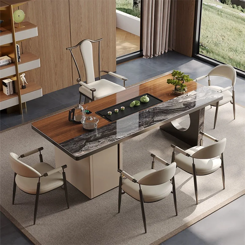 

Simple living room home tea table office reception tea table and chair combination