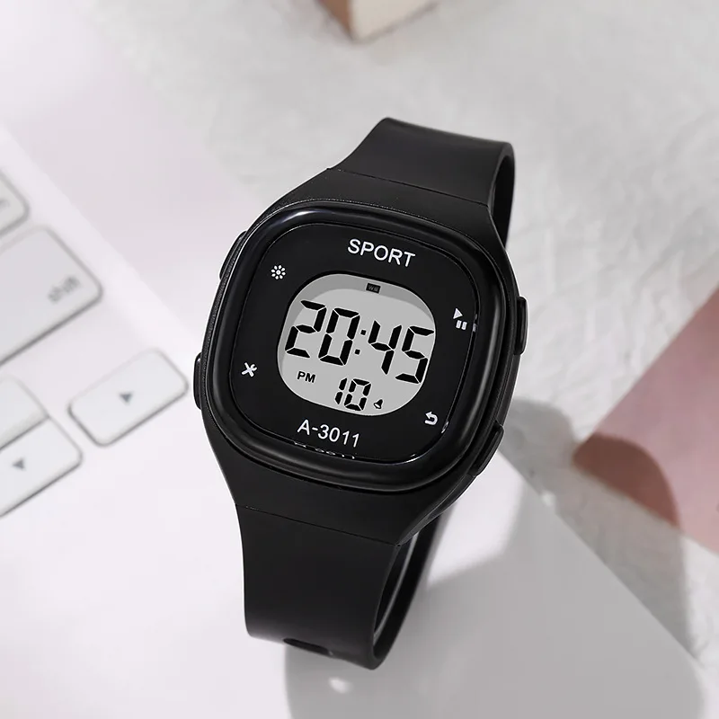 ساعة MAYZHISU LED الإلكترونية للرجال، ساعات رياضية رقمية للرجال، ساعة معصم رياضية مضيئة، ساعة منبه مقاومة للماء