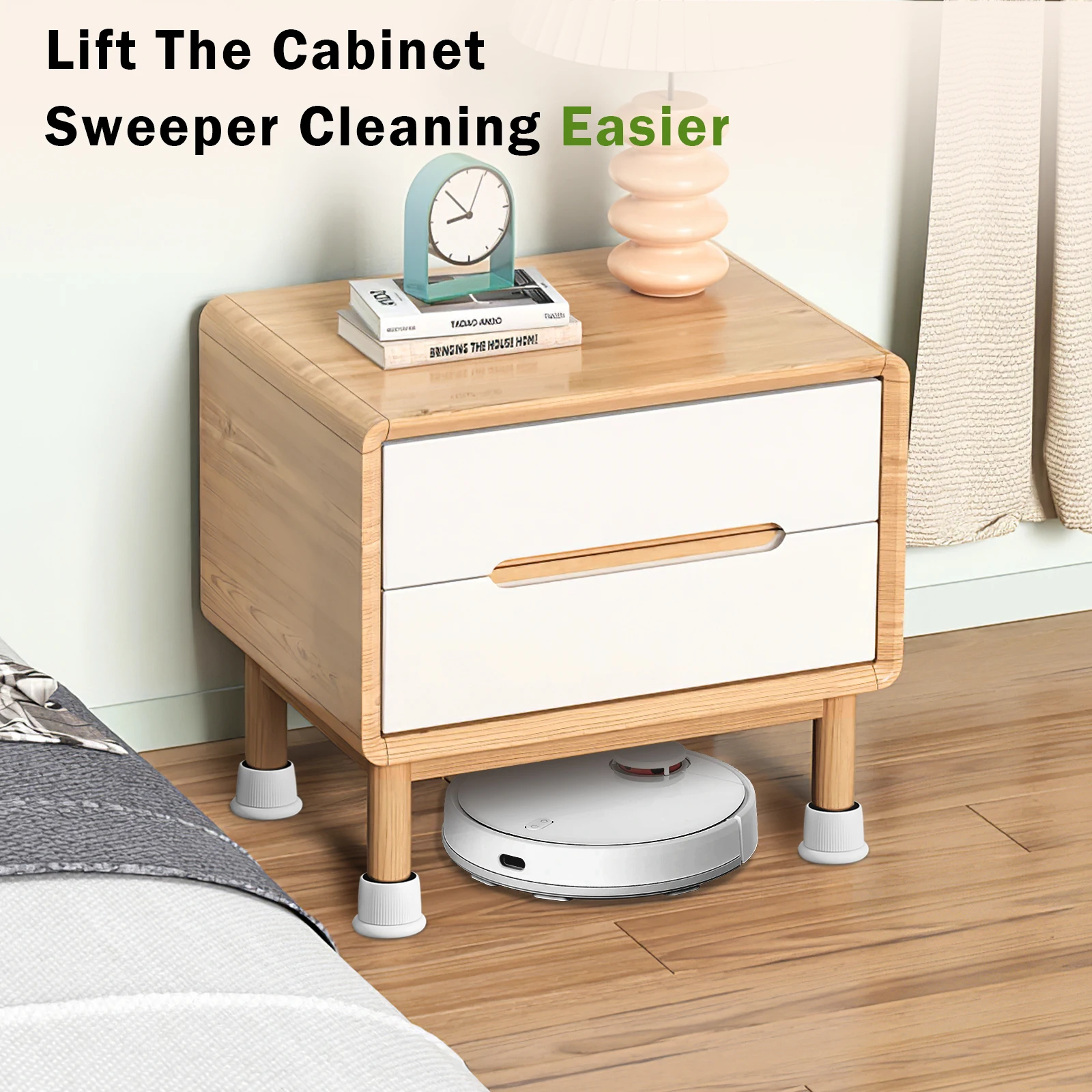 Eary 2/4Pcs Anti Vibration Feet Pads Home Furniture Feet Riser Mat Height  Adjustable 1.6-2.6" Self-Adhesive Silent Raiser Mat - AliExpress 13