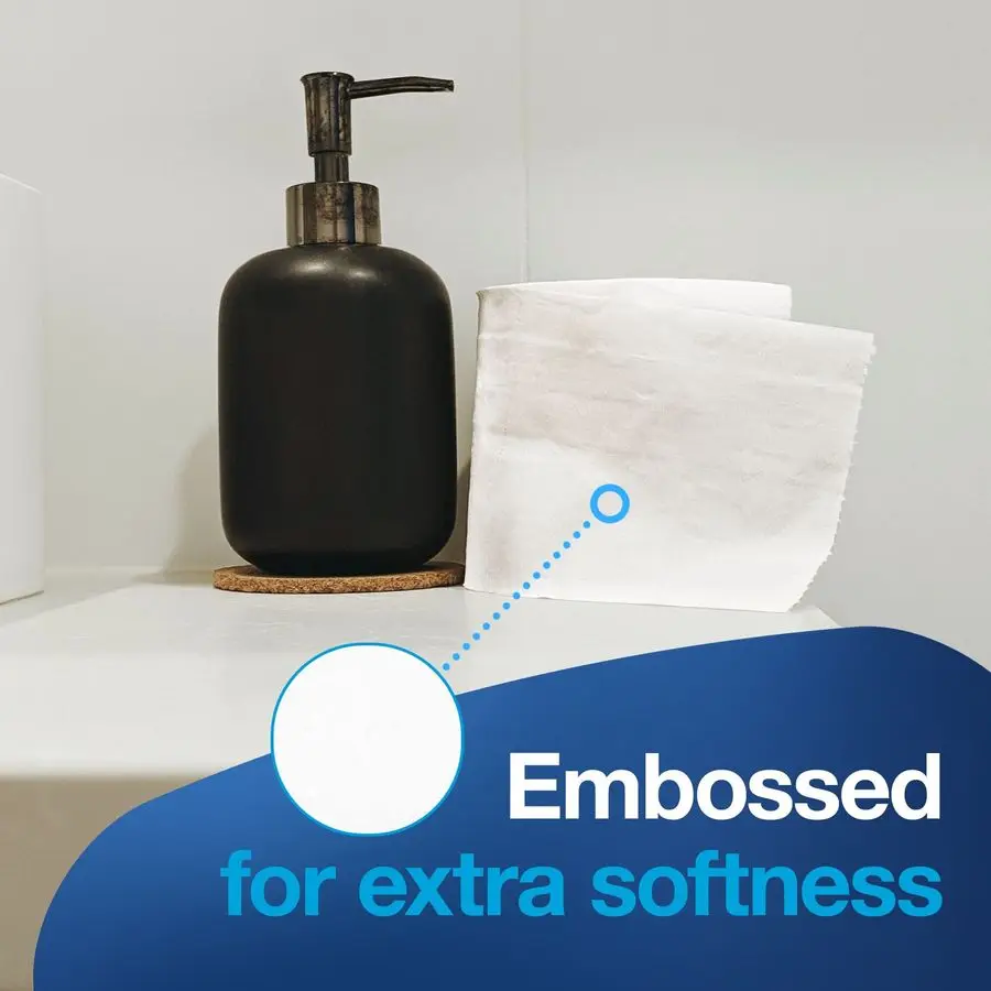 Septic Safe Toilet Paper, White, 2Ply 100 Recycled, EcoFriendly, T24 Compatible 96 Rolls x 500 Sheets TM1616S