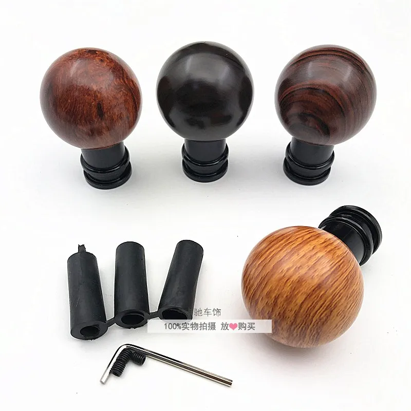 Image of Universal Auto Holz Schaltknauf Manuelle Automatikgetriebe Stick Shifter Kopf Hebel AT MT
