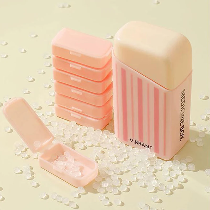 منظم حبوب السفر 7 شبكات صندوق حبوب مستقل عالي الجودة علبة حبوب دواء محمولة حاوية حامل حبوب فيتامين #2