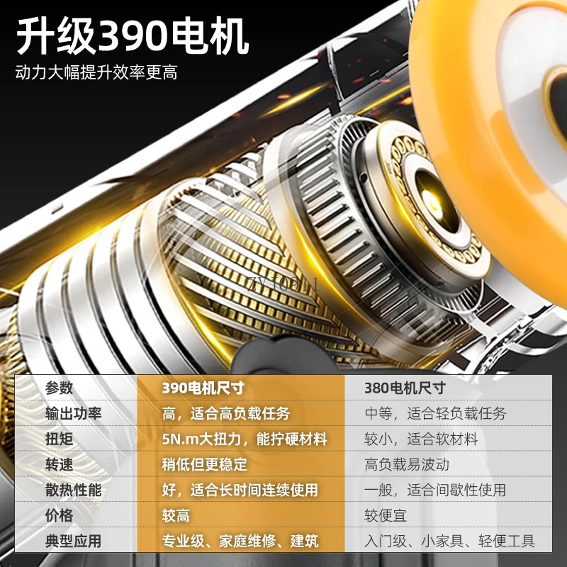 Household tool set, electric screwdriver, small one-word cross rice, electric screwdriver, rechargeable 3.6v