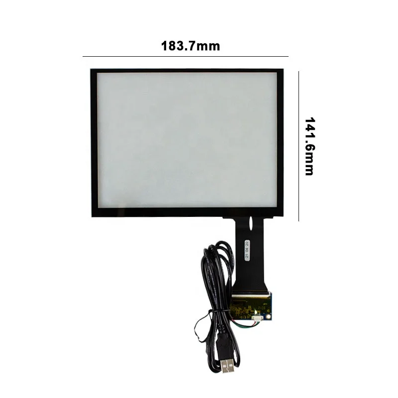 Fornitore 8.4 pollici 800x600 HSD084ISN1-A01 luminosità 380 60 pin FPC T2B1 pannello a sfioramento e pannello di visualizzazione LCD della scheda di controllo per PC