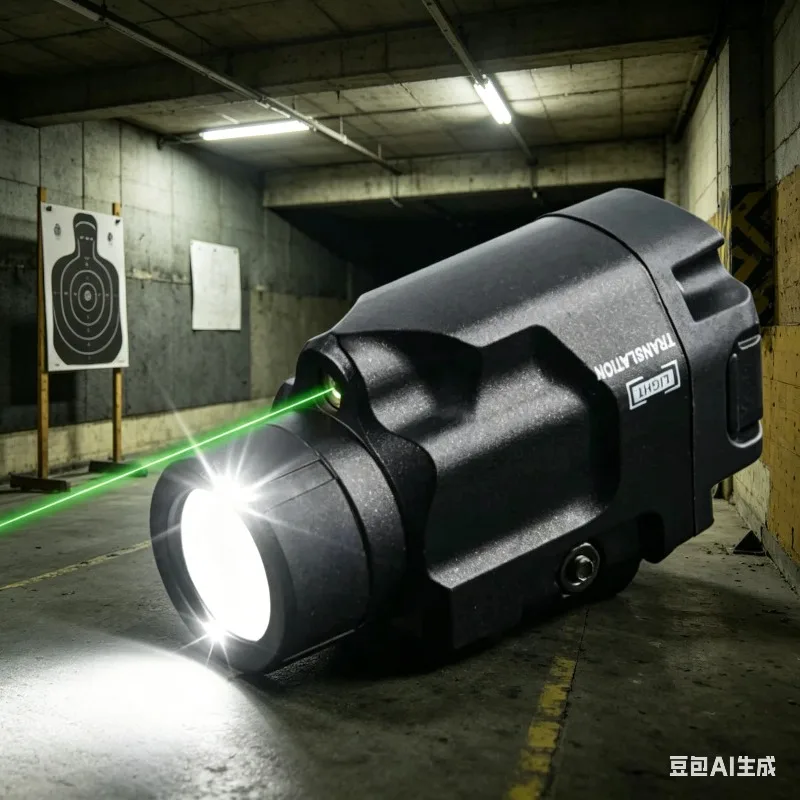 

Compact 800 Lumen Pistol Scout Flashlight Green Red Beam Strobe Gun Lamp Fit Universal 20mm Rail For Outdoor Hunting