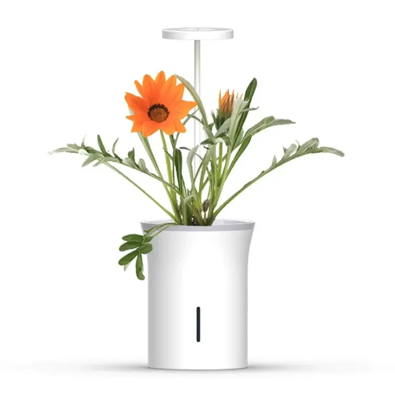 New design Smart wifi Connected flowerpot Smart Hydroponic flowerpot LED grow light