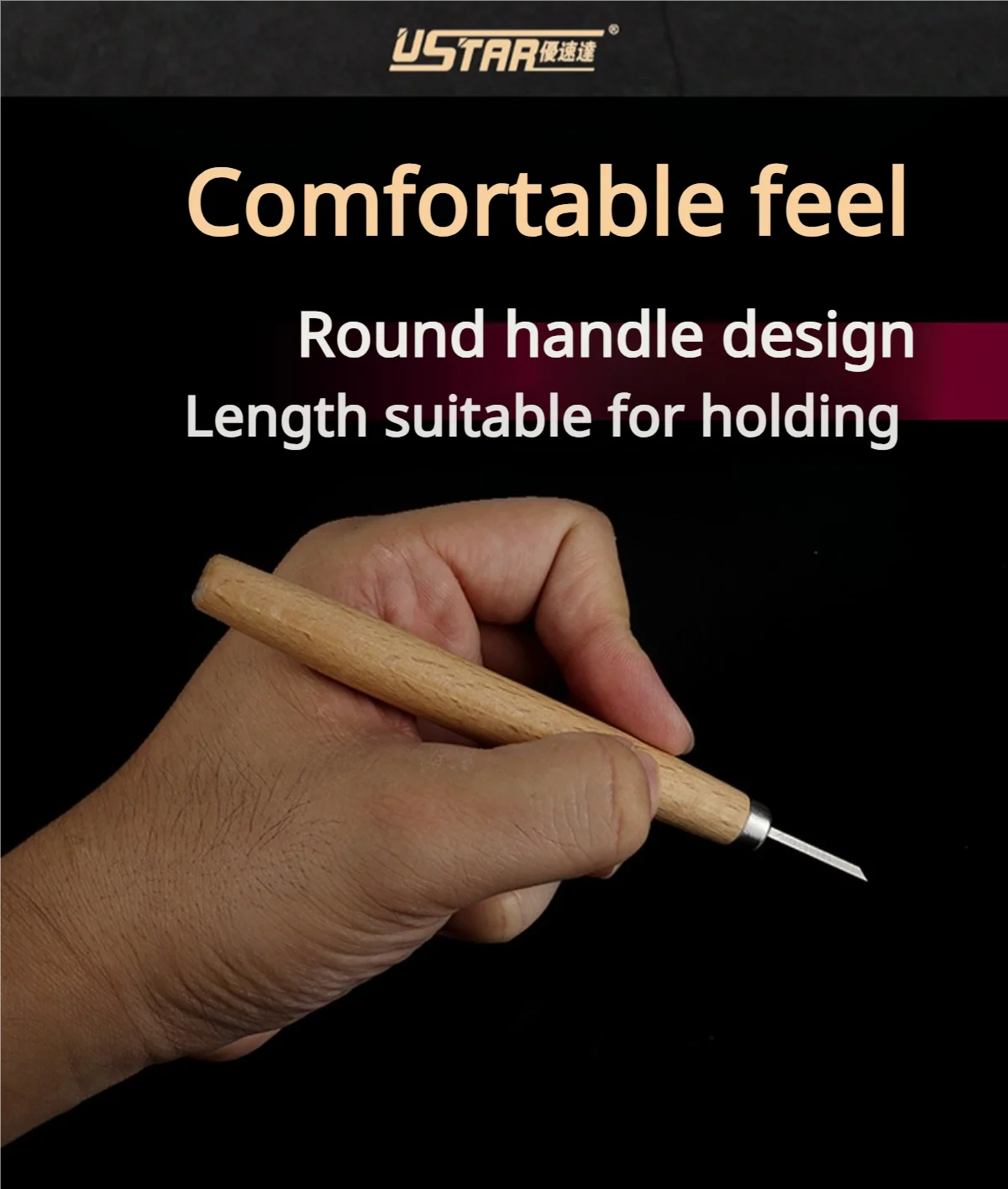 

Ustar 90201 гравировальный толкающий нож для Gundam масштабная модель здания хоббист DIY масштаб миниатюрные инструменты для детализации