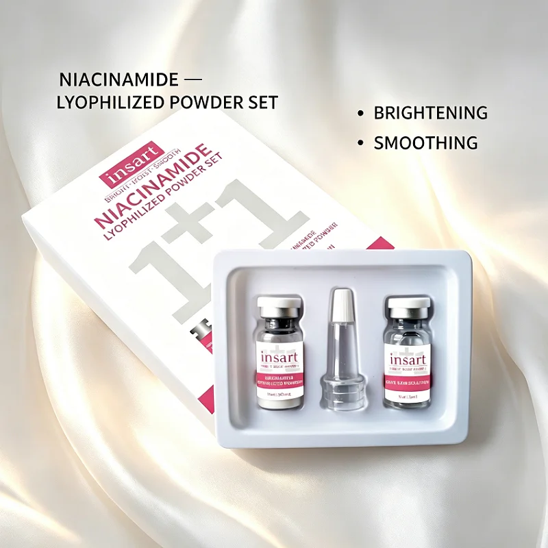 2 Boxes of Nicotinamide Freeze-Dried Powder Set, Moisturizing, Hydrating, And Smooth Skincare Suitable For Travel