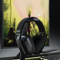 BINNUNE-auriculares inalámbricos para juegos, 2,4 GHz, con micrófono, para PS5, PS4, PC, Mac, Playstation, Bluetooth, con micrófono