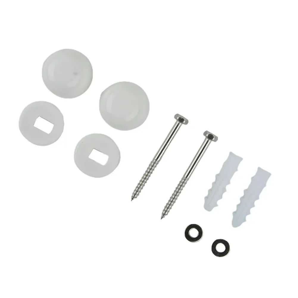 Bidet Anchor Toilet Accessories Pan Fix To Floor Kit Silver Stainless Steel+Plastic Fitting Screws Mounting Screws