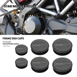 For Ducati Multistrada 1200 S 2010 - 2014 2013 2012 Motorcycle Accessories Frame Hole Cover Caps Plug Decorative Frame Cap Set