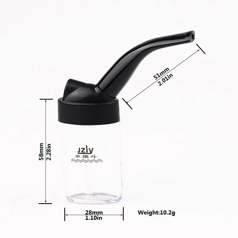 Popular Bottle Water Pipe Portable Mini Hookah Shisha Tobacco Smoking Pipes Gift of Health Metal Tube Filter