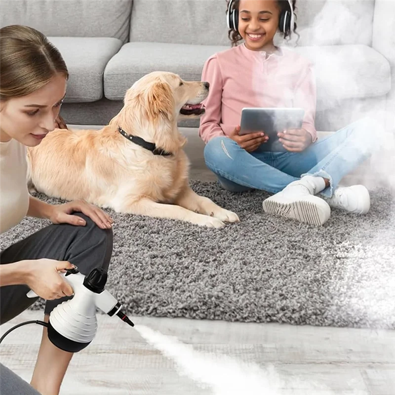 ABBO-Home Steam Cleaners, Multi-Surface Natural Steam Machines, Handheld Steam Cleaners For Sofas,Carpets And Cars US Plug