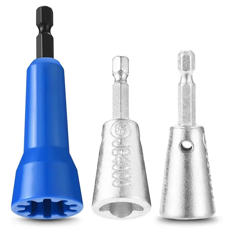 

3 Pack Wire Twister Tool For Drill With 1/4Inch Hex Shank,Electrician Tools Wirenut Twister For Drill,Drill Wire Twister-[A22I S