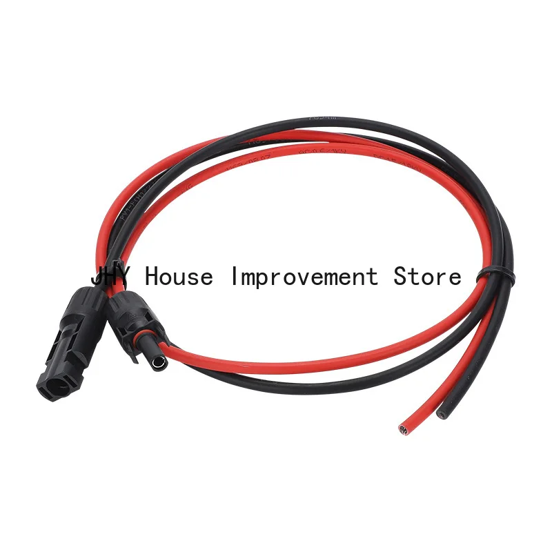 Black/Red Solar Panel PV Cable Rated 2.5mm2 4mm2 with Waterproof Connector for Solar Energy System