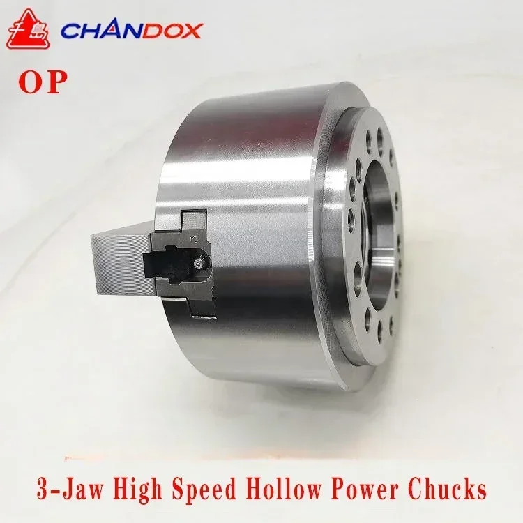 Taiwan China CHANDOX 3-Jaw High Speed Hollow Power Chucks OP-204 205 206 208 210 212 215