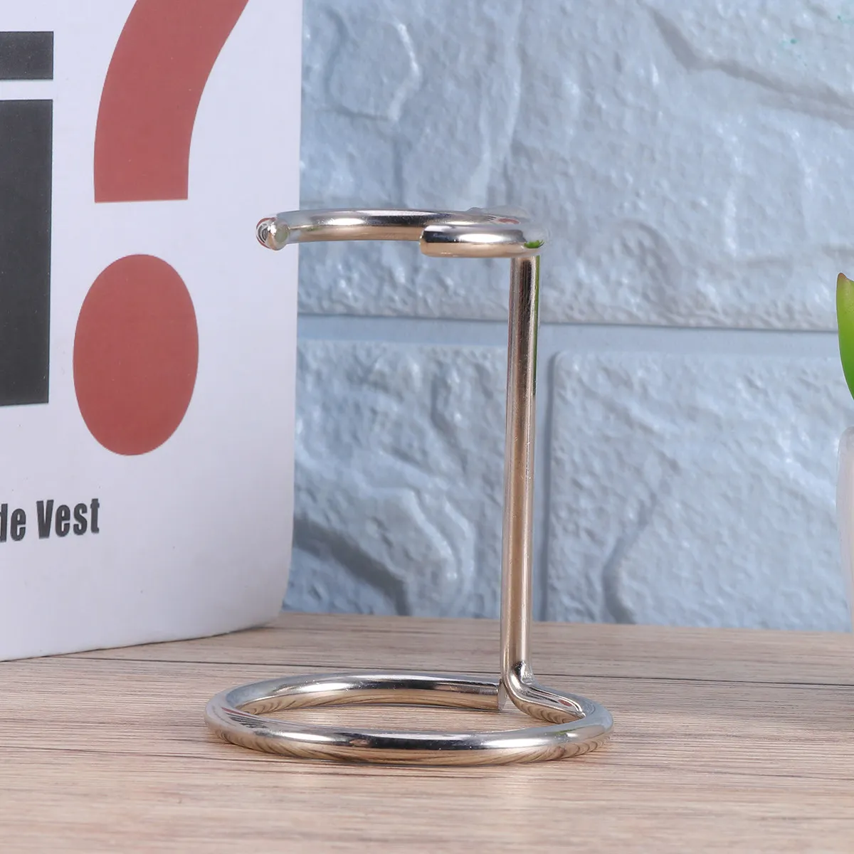 Soporte para Brocha de Afeitar de Acero Inoxidable para Hombre, Resistente a Roturas, Organizador para Brochas de Afeitar, para Barbería, Salón, Uso Doméstico, para Maquinillas de Afeitar