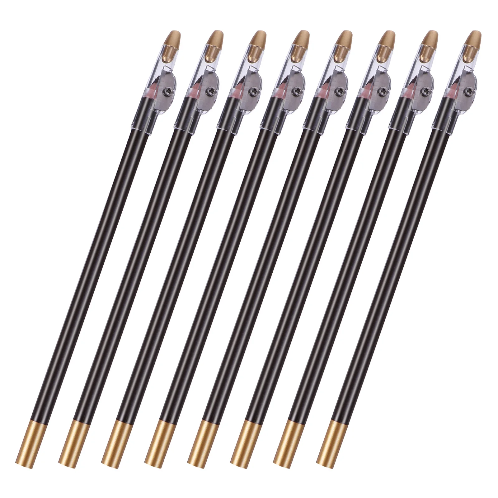 

8pcs 2 In 1 Waterproof Eyebrow Pencil Professional Makeup Tool With Sharpener Long Lasting For Women Natural Daily
