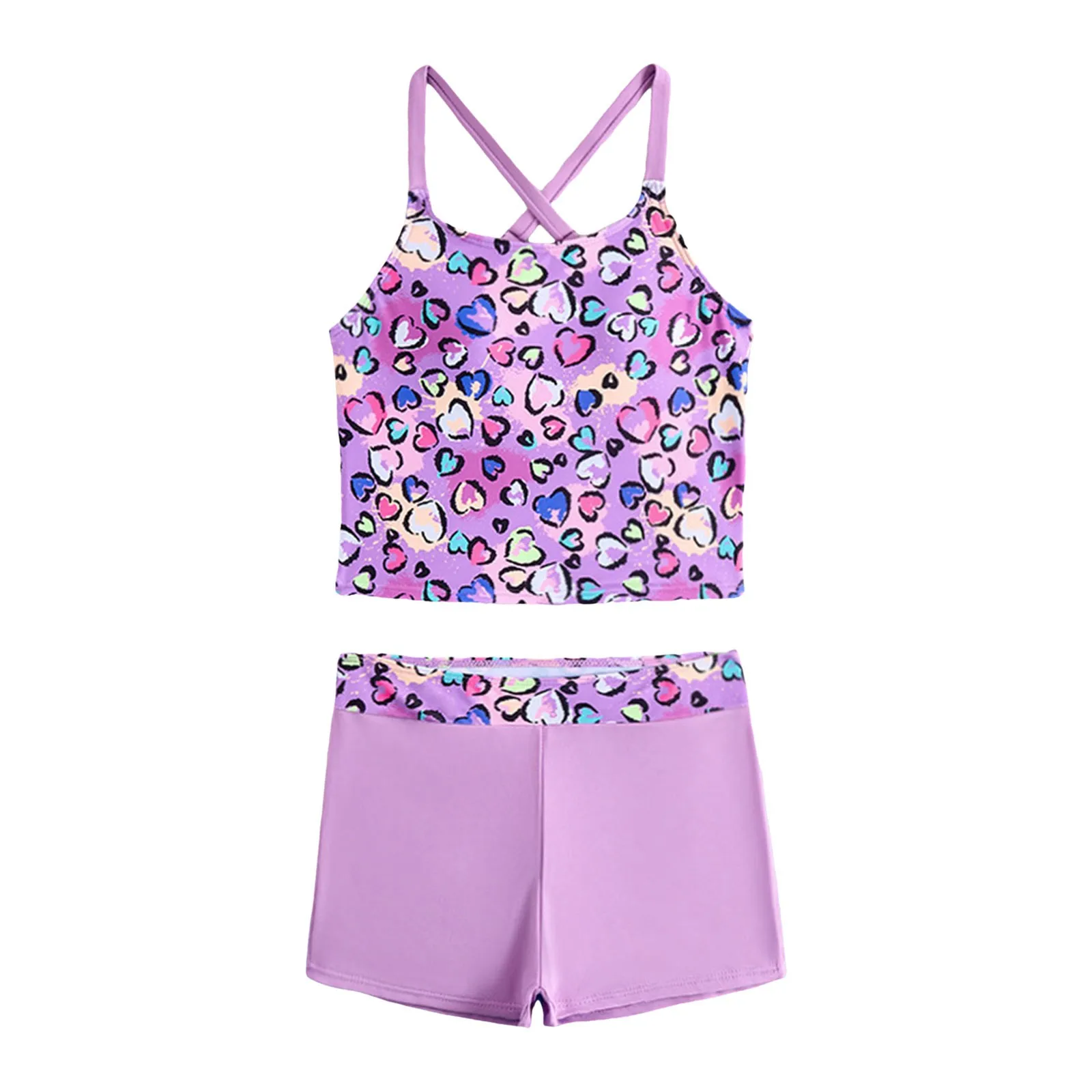 

Купальный костюм для малышей, купальник танкини для девочек, детские купальные костюмы с шортами, купальный костюм для девочек на день рождения 6, 11 лет