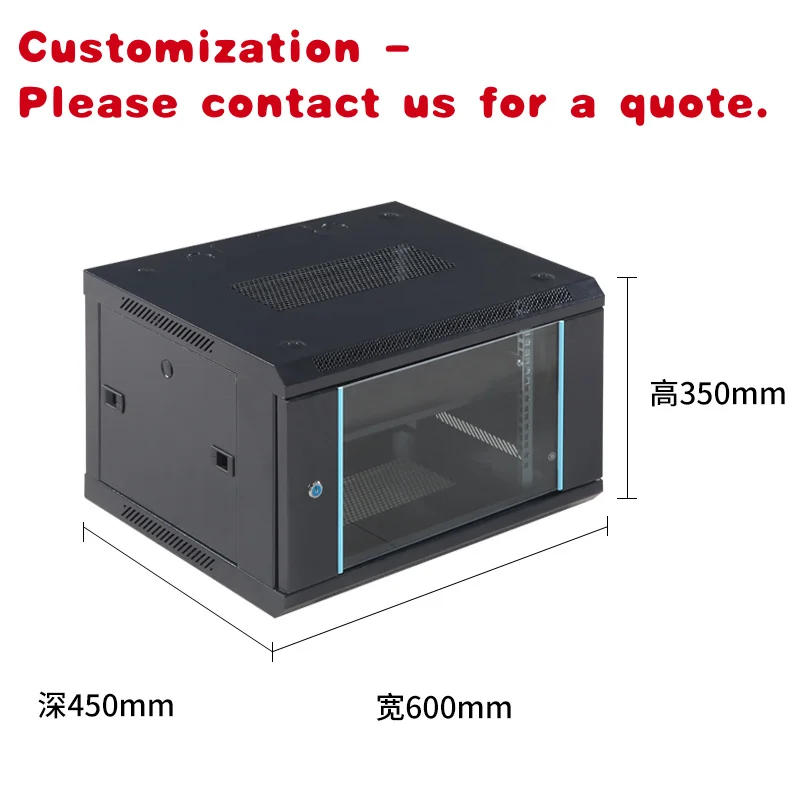 custom.Factory Designed Outdoor Metal Server Rack Custom Size 6U Wall Type Dustproof Cabinet Computer TV Station 4U Stoc