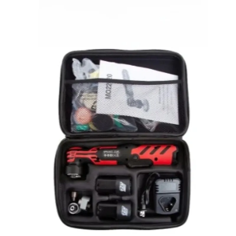 Cordless Mini Car Polisher 110-240V 12V Micro Cordless Scratches Killer DA/RO Car Polisher 6 Speed 1/2/3inch 30 Pads
