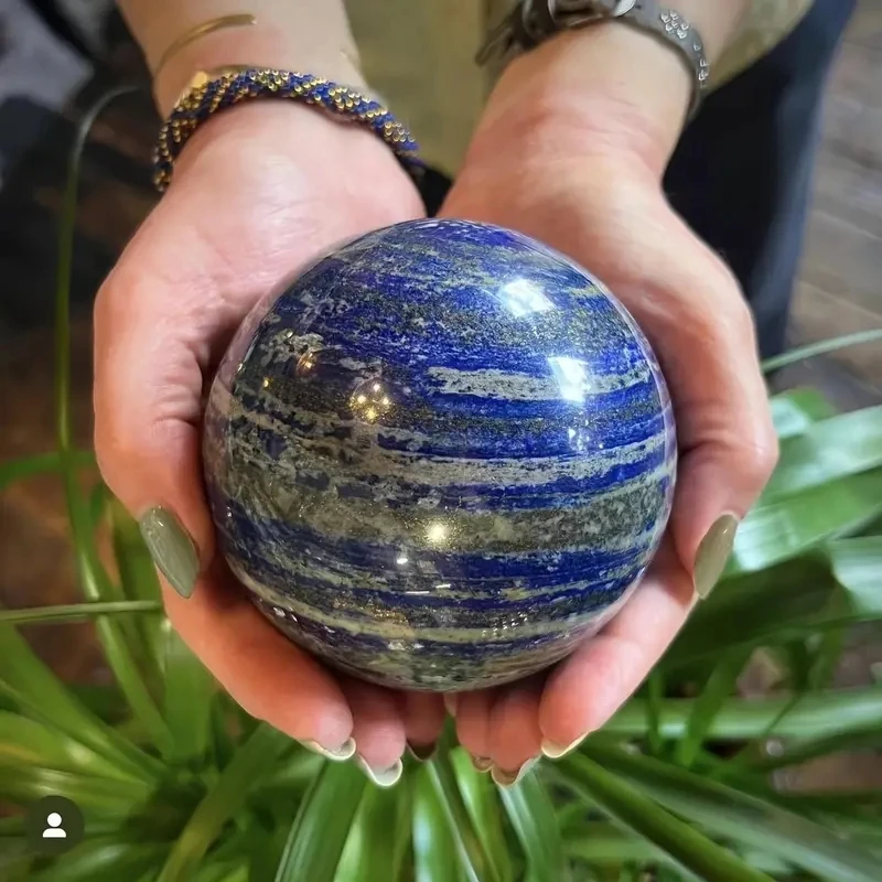 1 قطعة كرة اللازورد فريدة من نوعها من الكريستال الكوارتز ، الحجر الطبيعي ديكور المنزل هدايا العيد يدويا ، المجال ديكو