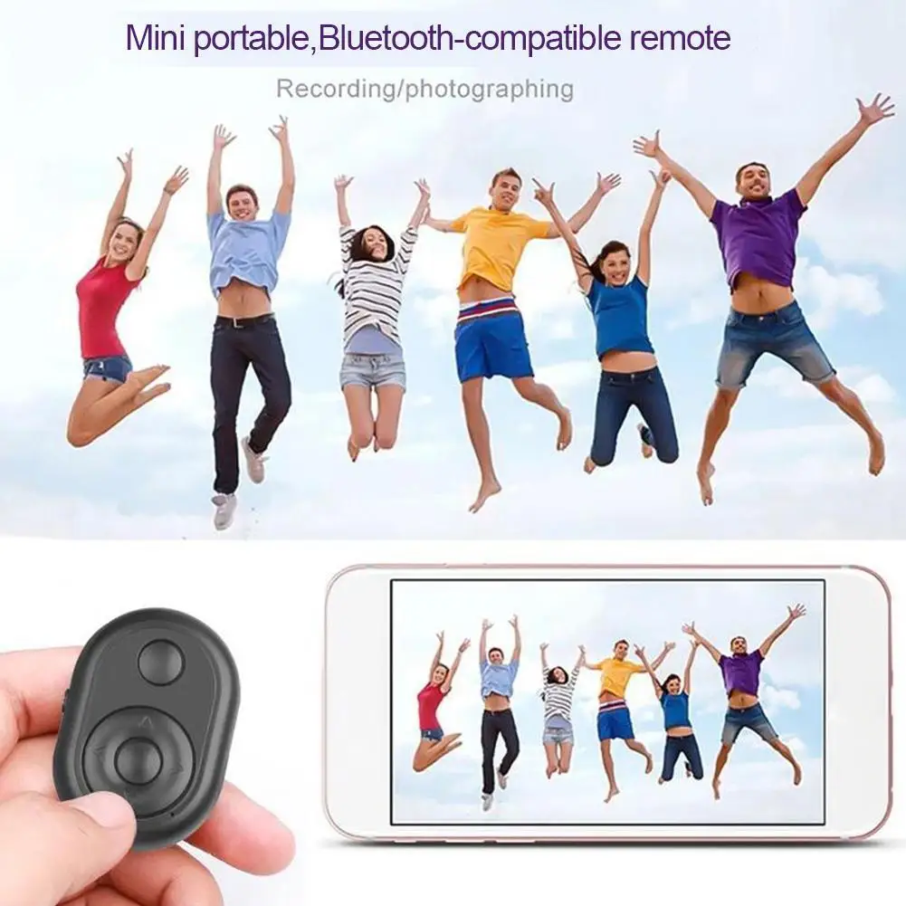 Bluetooth Remote Control Button Remote Control Live Self-timer Page Turning Shutter Release Monopod Selfie For Android IPhone