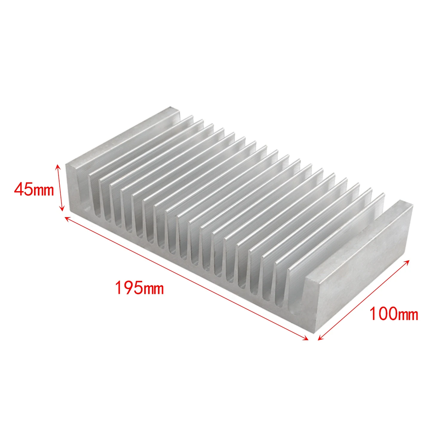 

Aluminum Radiator 50X50x150mm Dense 14 Tooth Heat Sink For Power Amplifier Heater