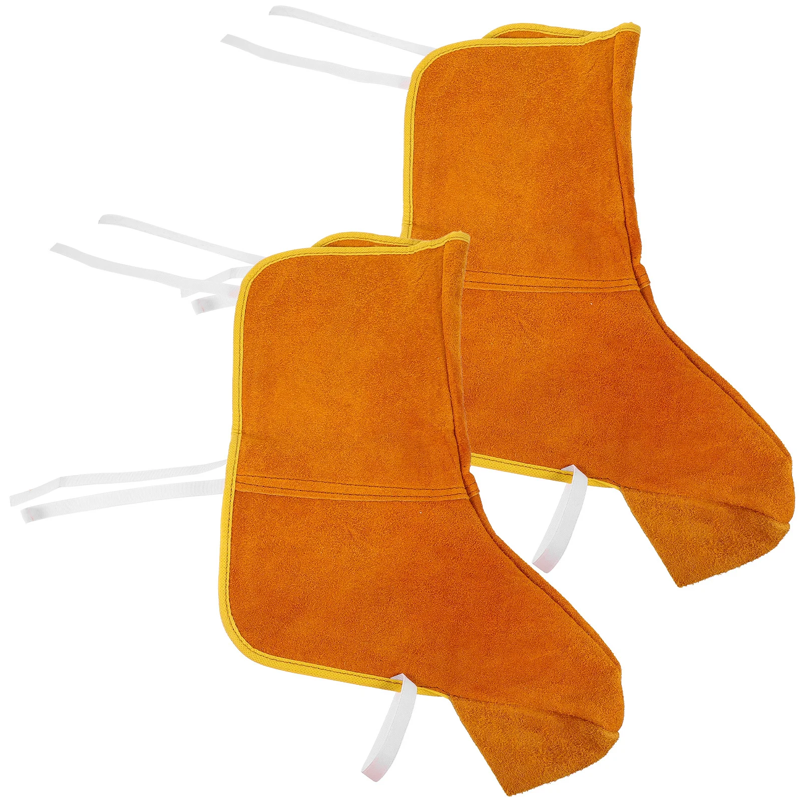 2pcs Welder Shoe Covers Protective Gaiters Reusable Durable Safety Foot Covers For Welding Work Factory Use