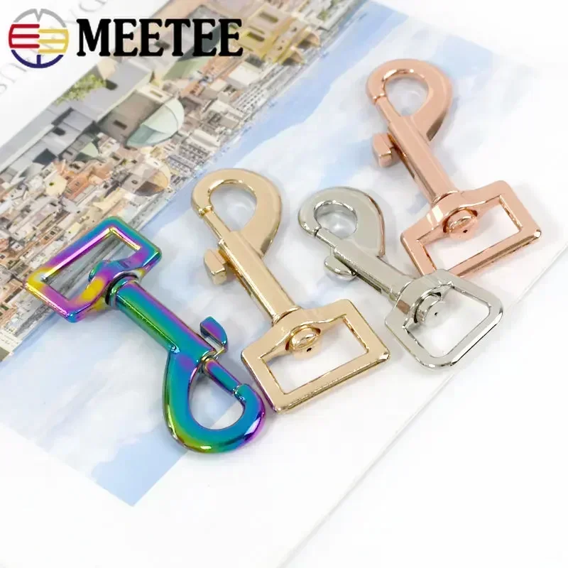 4/10Pcs Metal Buckles Swivel Lobster Clasp Dog Collar Keychain Bag Strap Trigger Snap Hook Buckle DIY Hardware Accessories