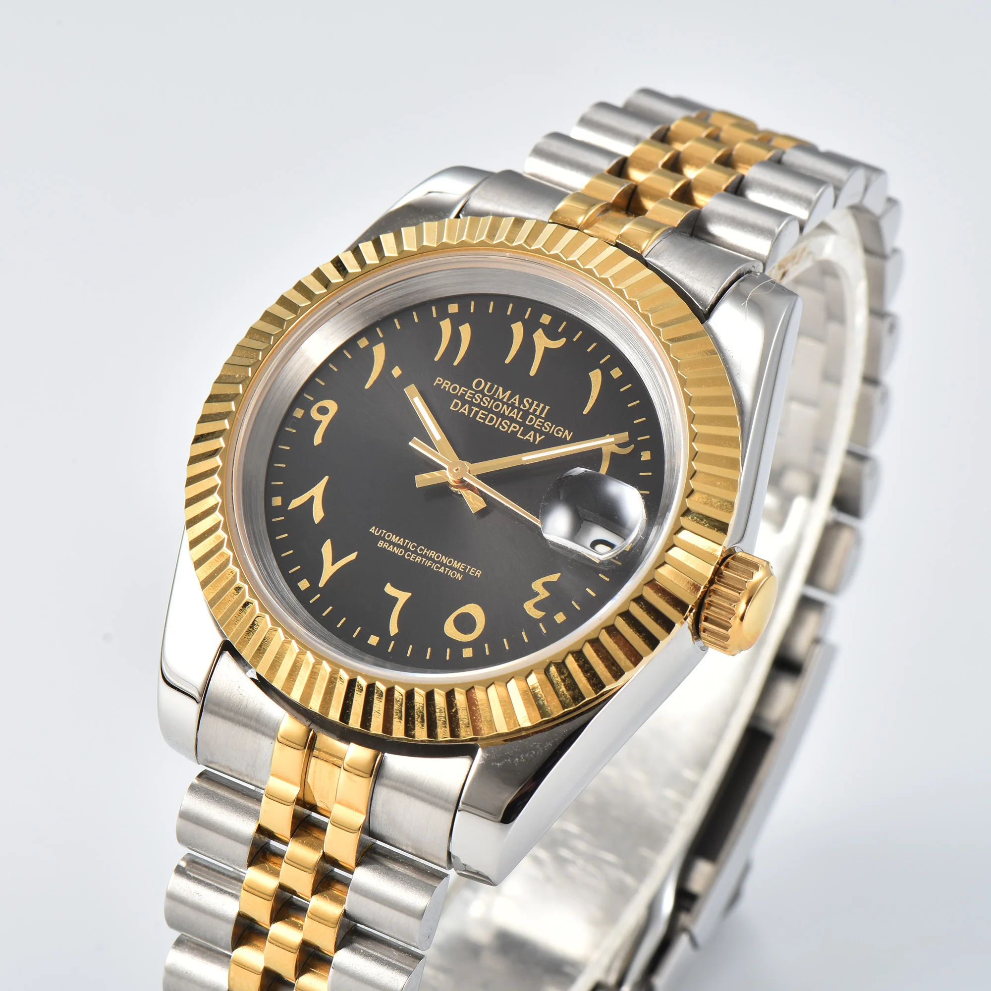 39MM/36MM Watch Men's Watch NH35 Watch DIY Dial Watch Arabian Dial sapphire Glass Stainless Steel Case NH35 Movement