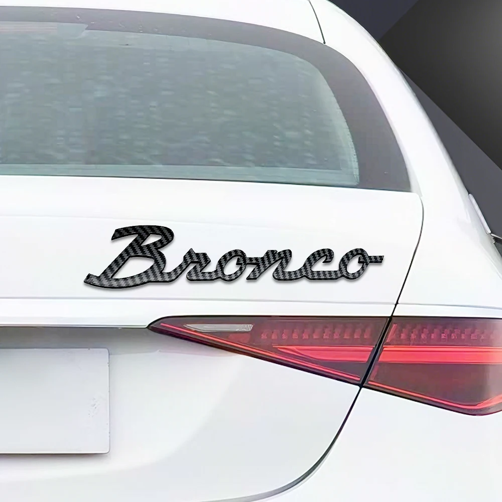 

3D-наклейка из АБС-пластика для Ford Bronco: эмблема-буквы, значок, декор для кузова, заднего багажника, аксессуары для тюнинга, имитация карбона