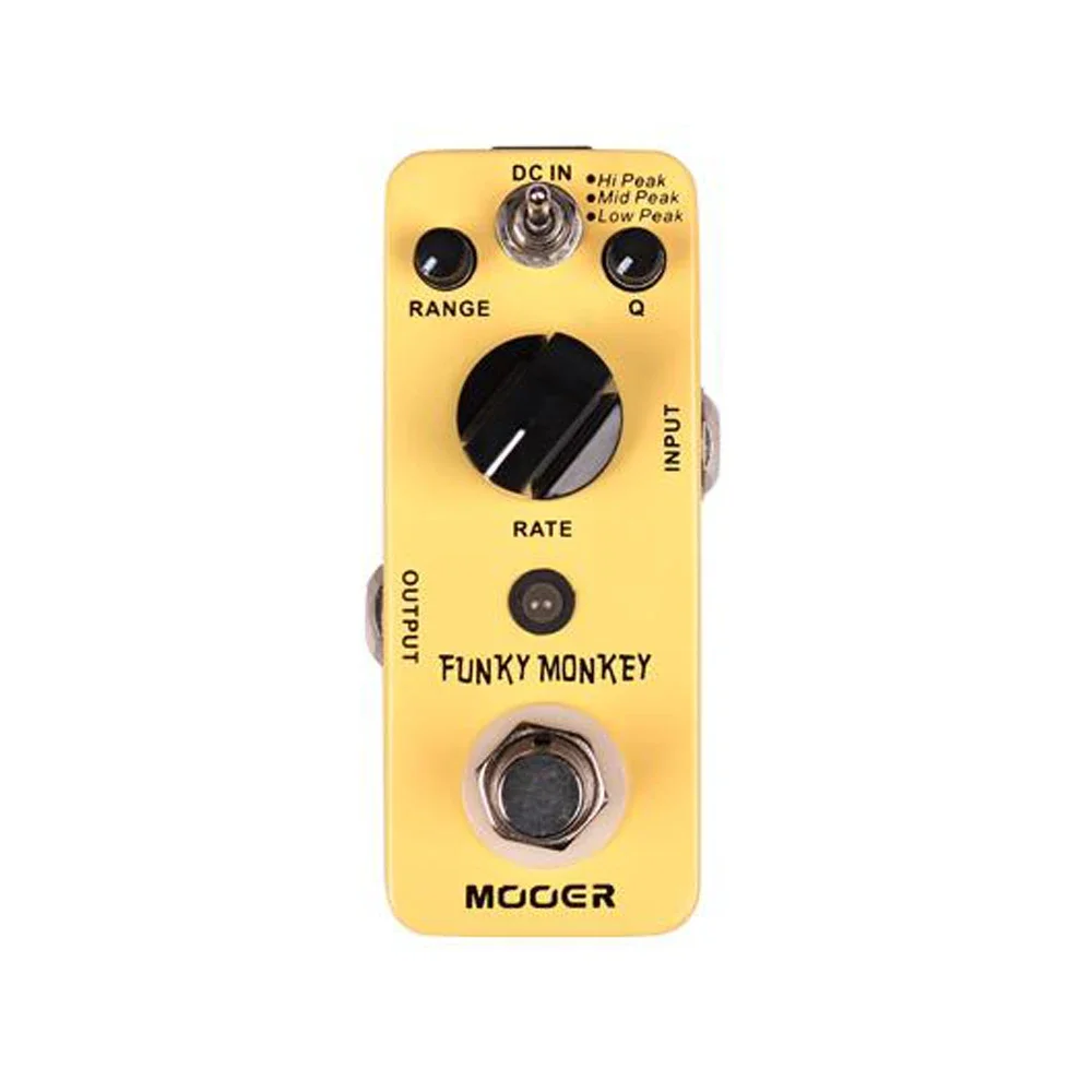 MOOER MFT2 Funky Monkey Auto Wah gitaareffectpedaal, 3 modi, Hi, Mid, Low, Peak, True Bypass, volledig metalen behuizing, voor gebruik op het podium en in de studio. 