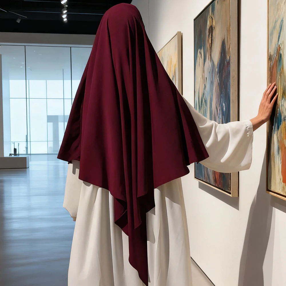 

Новый химар для женщин, молитвенный головной убор, бурка, мусульманский хиджаб, платок, никаб, никаб, тюрбан, абайя, для Рамадана, из Турции и Дубая