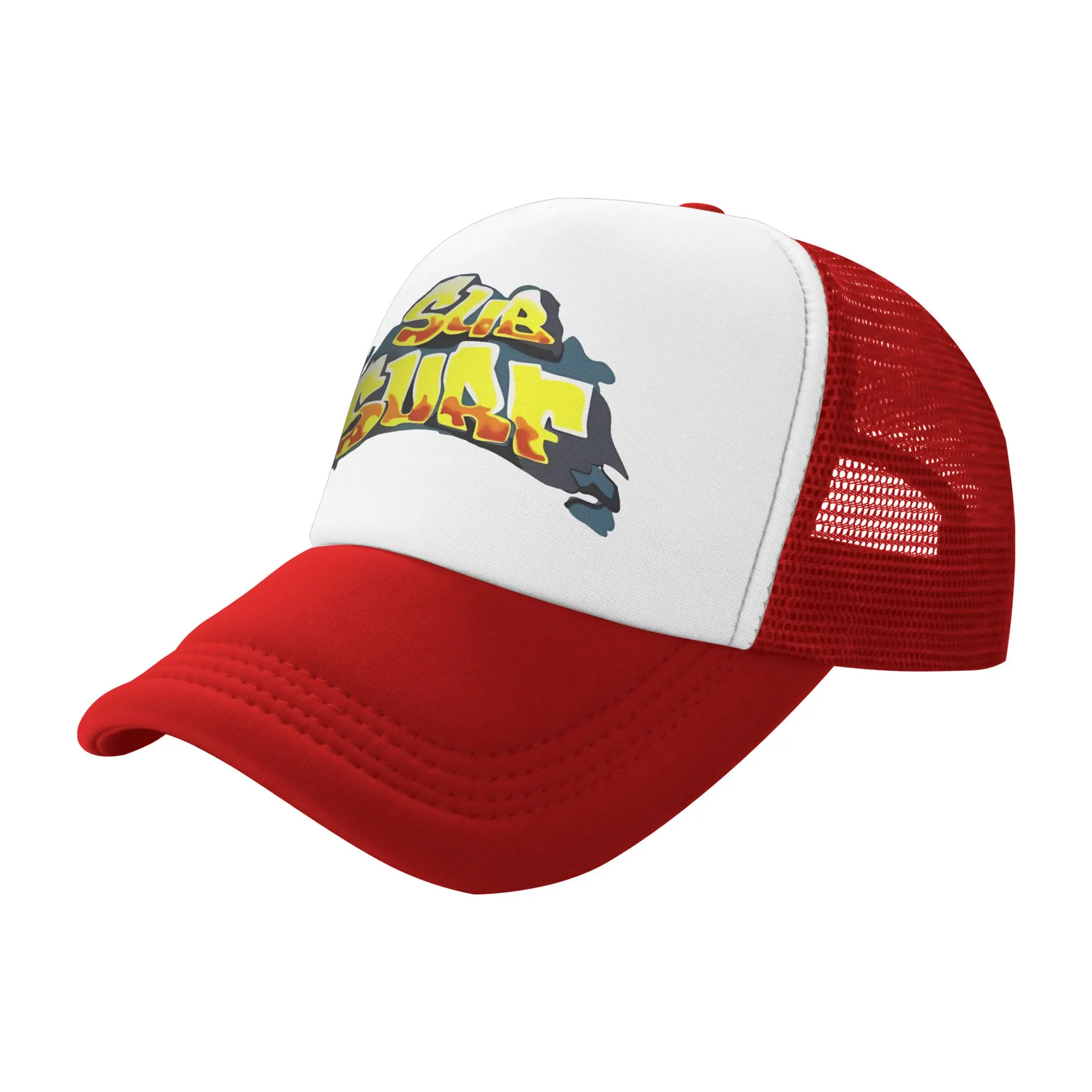 Subway Surfers Trucker Caps Unisex Parkour Sport Hat Sun Caps Sun Hats Breathable Snapback Caps Mesh Baseball Cap