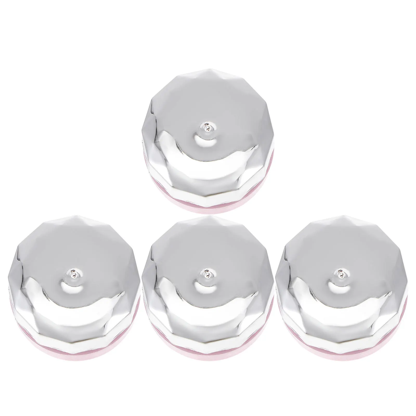 4Pcs Nail Polish Bottles Mini Empty Containers Travel Portable Plastic Jars for Nail Gel Cream Storage