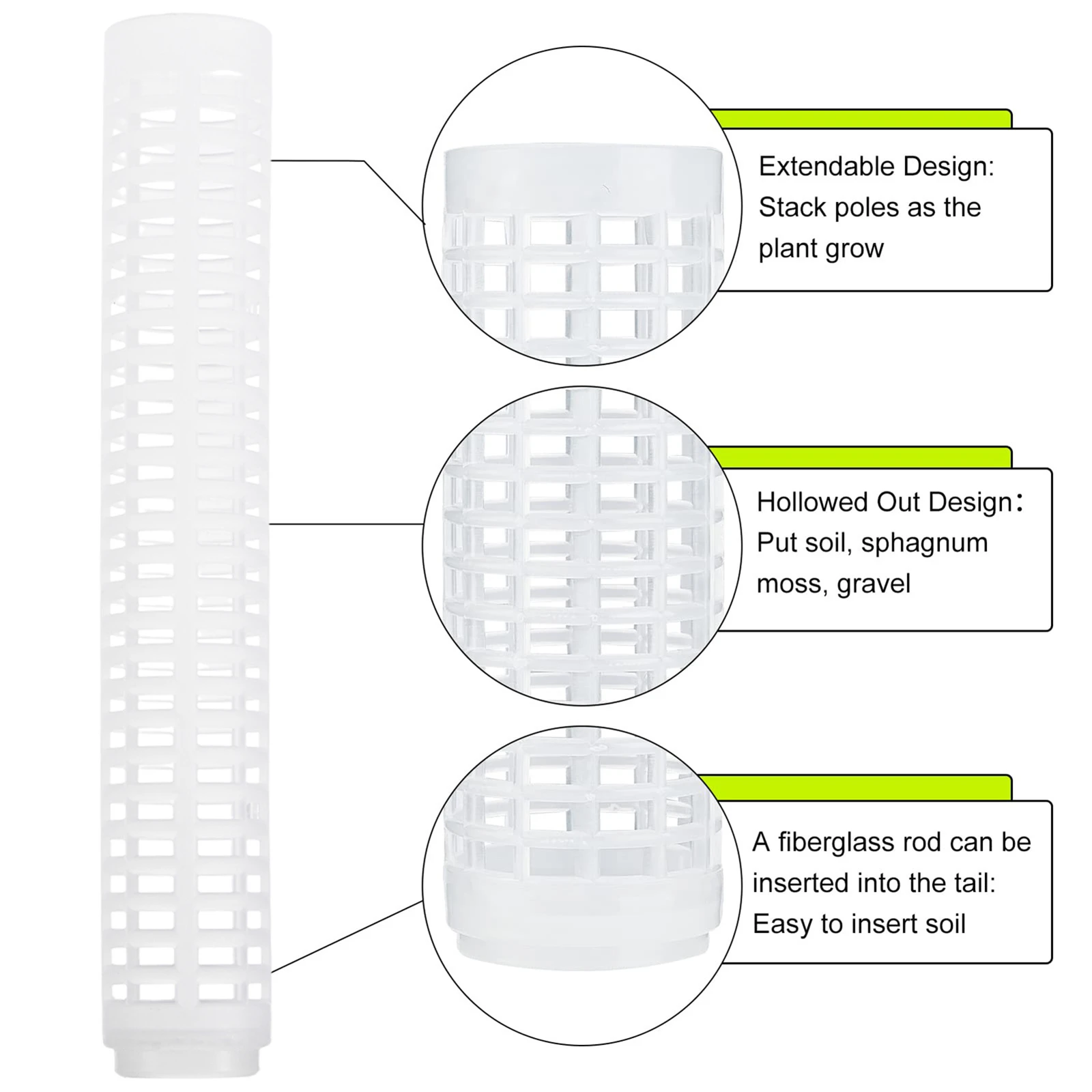 プラスチック製クライミングプラント,PVCクライミング用プラスチックサポート,1ユニット