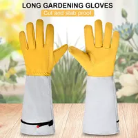 Outdoor Cut Resistance Stab-Proof Gardening Gloves Heat Resistant Wear Resistant Labor Comfortable Breathable Sheepskin Gloves