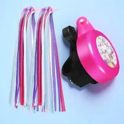 1 set Bicycle Bell Unicorn Design Loud Metal Bike Bell For Road Cycling Mountain Outdoor Safety Warning Accessory Streamers